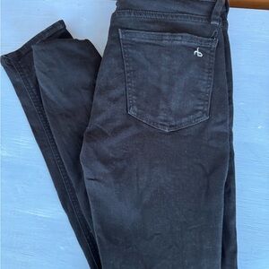 Rag & Bone Cate Mid Rise Black Jeans